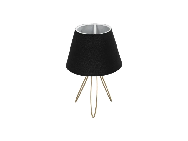 GLOBOSTAR® TRIP 204-0085 Μοντέρνο Επιτραπέζιο Φωτιστικό Πορτατίφ με Ντουί 1 x E27 AC 220-240V IP20 - Χρυσό & Μαύρο - Μ22 x Π22 x Υ34cm