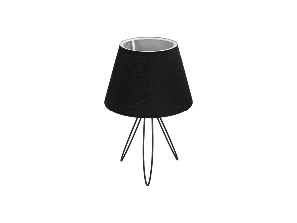 GLOBOSTAR® TRIP 204-0086 Μοντέρνο Επιτραπέζιο Φωτιστικό Πορτατίφ με Ντουί 1 x E27 AC 220-240V IP20 - Μαύρο - Μ22 x Π22 x Υ34cm