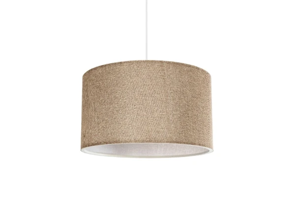 GLOBOSTAR® LOFTY 204-0090 Μοντέρνο Κρεμαστό Φωτιστικό Οροφής με Ντουί 1 x E27 AC 220-240V IP20 - Μπεζ - Μ37 x Π37 x Υ21cm