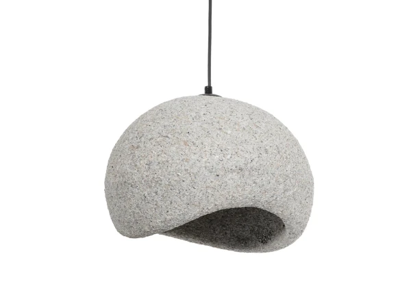 GLOBOSTAR® STONE 204-0123 Μοντέρνο Κρεμαστό Φωτιστικό Οροφής με Ντουί 1 x E27 AC 220-240V IP20 - Γκρι- Μ35 x Π31 x Υ26cm