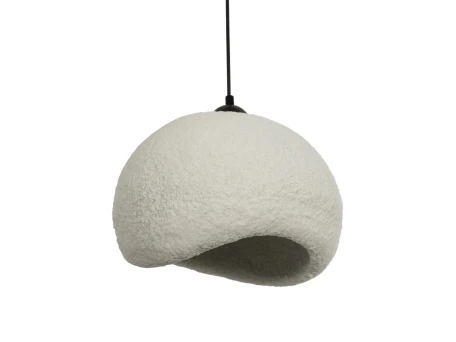 GLOBOSTAR® STONE 204-0124 Μοντέρνο Κρεμαστό Φωτιστικό Οροφής με Ντουί 1 x E27 AC 220-240V IP20 - Γκρι - Μ35 x Π31 x Υ26cm
