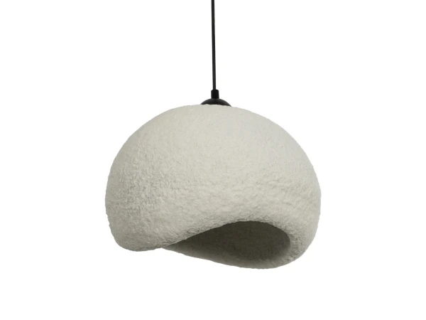 GLOBOSTAR® STONE 204-0124 Μοντέρνο Κρεμαστό Φωτιστικό Οροφής με Ντουί 1 x E27 AC 220-240V IP20 - Γκρι - Μ35 x Π31 x Υ26cm