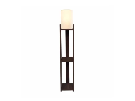 GLOBOSTAR® VENTORA 204-0126 Μοντέρνο Επιδαπέδιο Φωτιστικό με Ντουί 1 x E27 AC 220-240V IP20 - Καφέ & Μπεζ - Μ20 x Π20 x Υ142cm