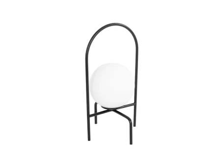 GLOBOSTAR® SPIDY 204-0139 Μοντέρνο Επιτραπέζιο Φωτιστικό Πορτατίφ με Ντουί 1 x E14 AC 220-240V IP20 - Μαύρο & Λευκό - Μ22 x Π20 x Υ38cm