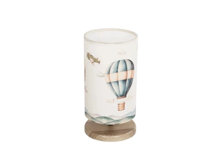 GLOBOSTAR® BALLON 204-0145 Παιδικό Επιτραπέζιο Φωτιστικό Πορτατίφ με Ντουί 1 x E14 AC 220-240V IP20 - Πολύχρωμο - Μ15 x Π15 x Υ30cm