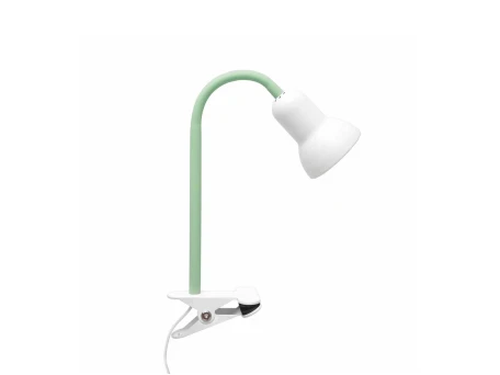 GLOBOSTAR® TAVOLO 204-0153 Παιδικό Επιτραπέζιο Φωτιστικό Πορτατίφ με Ντουί 1 x E14 AC 220-240V IP20 - Πράσινο & Λευκό - Μ11 x Π9 x Υ35cm