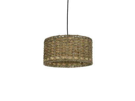 GLOBOSTAR® POMEGRANDE 204-0157 Boho Κρεμαστό Φωτιστικό Οροφής με Ντουί 1 x E27 AC 220-240V IP20 - Μπεζ - Μ31 x Π31 x Υ18cm