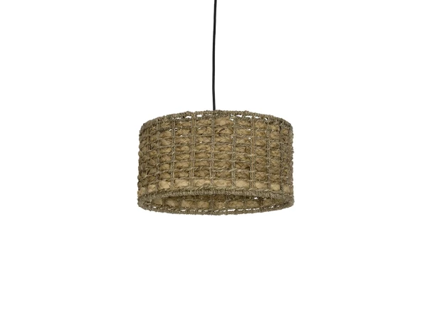 GLOBOSTAR® POMEGRANDE 204-0157 Boho Κρεμαστό Φωτιστικό Οροφής με Ντουί 1 x E27 AC 220-240V IP20 - Μπεζ - Μ31 x Π31 x Υ18cm