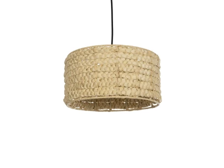 GLOBOSTAR® POMEGRANDE 204-0161 Boho Κρεμαστό Φωτιστικό Οροφής με Ντουί 1 x E27 AC 220-240V IP20 - Μπεζ - Μ32 x Π32 x Υ19cm