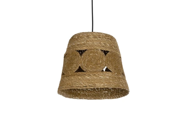 GLOBOSTAR® PANIER 204-0170 Boho Κρεμαστό Φωτιστικό Οροφής με Ντουί 1 x E27 AC 220-240V IP20 - Μπεζ - Μ32 x Π32 x Υ30cm