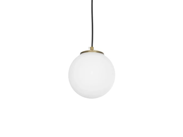 GLOBOSTAR® GLOBIDIO 204-0195 Μοντέρνο Κρεμαστό Φωτιστικό Οροφής με Ντουί 1 x E27 AC 220-240V IP20 - Χρύσο & Λευκό - Μ15 x Π15 x Υ15cm