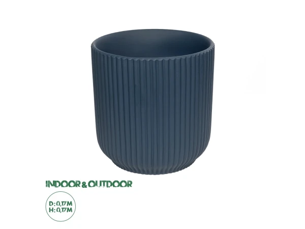 GloboStar® Artificial Garden ULUWATU 20520 Διακοσμητική Κεραμική Γλάστρα Μπλέ Π17 x M17 x Υ17 GloboStar® Artificial Garden ULUWATU 20520 Διακοσμητική Κεραμική Γλάστρα Μπλέ Π17 x M17 x Υ17