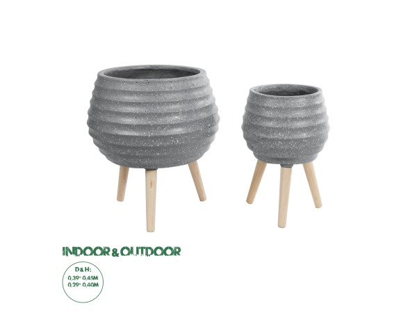 GloboStar® Artificial Garden MARYLAND 20568 ΣΕΤ 2 Διακοσμητικά Πολυεστερικά Τσιμεντένιά Κασπώ Γλάστρες - Flower Pots Γκρι A:Φ39 x Υ45cm B:Φ29 x Υ40cm GloboStar® Artificial Garden MARYLAND 20568 ΣΕΤ 2 Διακοσμητικά Πολυεστερικά Τσιμεντένιά Κασπώ Γλάστρες - Flower Pots Γκρι A:Φ39 x Υ45cm B:Φ29 x Υ40cm
