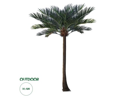 GloboStar® Artificial Garden COCONUT PALM TREE 20595 Τεχνητό Διακοσμητικό Φοινικόδεντρο Κοκοφοίνικας Υ600cm