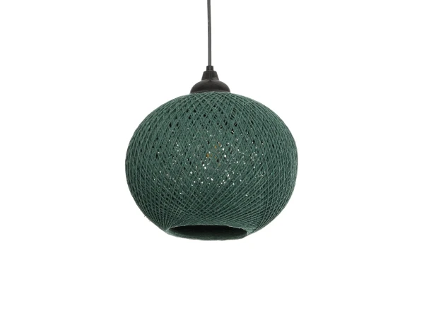 GLOBOSTAR® SOLEI 205-0015 Boho Κρεμαστό Φωτιστικό Οροφής με Ντουί 1 x E27 AC 220-240V IP20 - Πράσινο - M20 x Π20 x Υ25cm GLOBOSTAR® SOLEI 205-0015 Boho Κρεμαστό Φωτιστικό Οροφής με Ντουί 1 x E27 AC 220-240V IP20 - Πράσινο - M20 x Π20 x Υ25cm