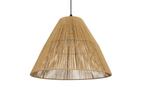 GLOBOSTAR® HUTT 205-0018 Boho Κρεμαστό Φωτιστικό Οροφής με Ντουί 1 x E27 AC 220-240V IP20 - Μπεζ - M50 x Π50 x Υ40cm
