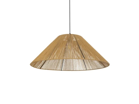 GLOBOSTAR® HATA 205-0037 Boho Κρεμαστό Φωτιστικό Οροφής με Ντουί 1 x E27 AC 220-240V IP20 - Μπεζ - M60 x Π60 x Υ27cm
