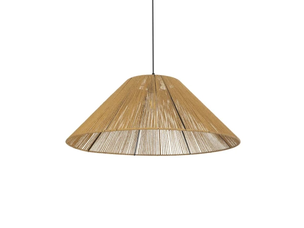 GLOBOSTAR® HATA 205-0037 Boho Κρεμαστό Φωτιστικό Οροφής με Ντουί 1 x E27 AC 220-240V IP20 - Μπεζ - M60 x Π60 x Υ27cm