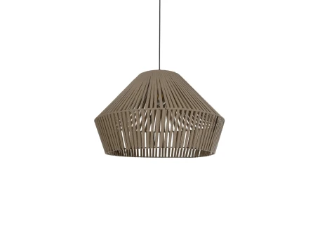 GLOBOSTAR® NUI 205-0068 Boho Κρεμαστό Φωτιστικό Οροφής με Ντουί 1 x E27 AC 220-240V IP20 - Μπεζ - M60 x Π60 x Υ41cm