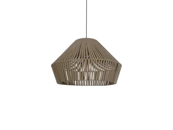 GLOBOSTAR® NUI 205-0068 Boho Κρεμαστό Φωτιστικό Οροφής με Ντουί 1 x E27 AC 220-240V IP20 - Μπεζ - M60 x Π60 x Υ41cm