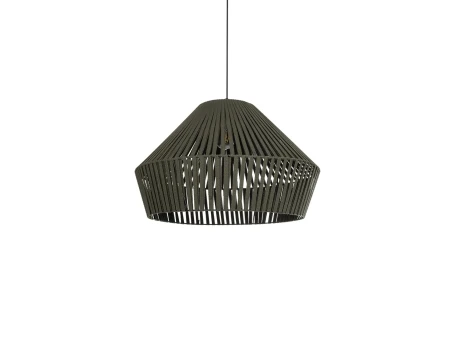 GLOBOSTAR® NUI 205-0070 Boho Κρεμαστό Φωτιστικό Οροφής με Ντουί 1 x E27 AC 220-240V IP20 - Πρασίνο - M60 x Π60 x Υ41cm