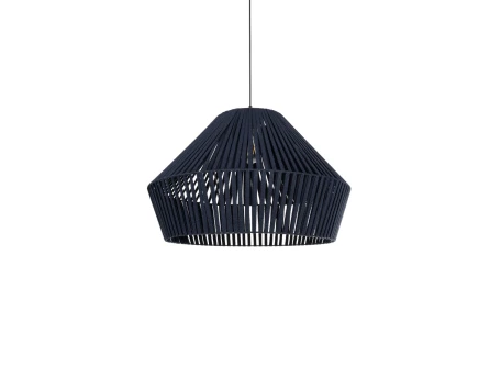 GLOBOSTAR® NUI 205-0072 Boho Κρεμαστό Φωτιστικό Οροφής με Ντουί 1 x E27 AC 220-240V IP20 - Μπλε - M60 x Π60 x Υ41cm