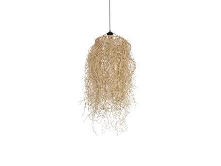 GLOBOSTAR® PIOVERE 205-0078 Boho Κρεμαστό Φωτιστικό Οροφής με Ντουί 1 x E27 AC 220-240V IP20 - Μπεζ - M35 x Π35 x Υ70cm