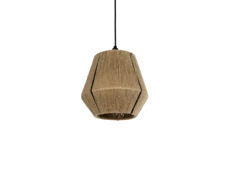 GLOBOSTAR® PULVIS 205-0083 Boho Κρεμαστό Φωτιστικό Οροφής με Ντουί 1 x E27 AC 220-240V IP20 - Μπεζ - M22 x Π22 x Υ22cm