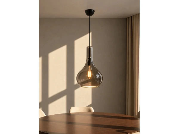 GLOBOSTAR® ΤΟΝΕ 206-0044 Μοντέρνο Κρεμαστό Φωτιστικό Οροφής με Ντουί 1 x E27 AC 220-240V IP20 - Διάφανο - Μ20 x Π20 x Υ36cm GLOBOSTAR® ΤΟΝΕ 206-0044 Μοντέρνο Κρεμαστό Φωτιστικό Οροφής με Ντουί 1 x E27 AC 220-240V IP20 - Διάφανο - Μ20 x Π20 x Υ36cm