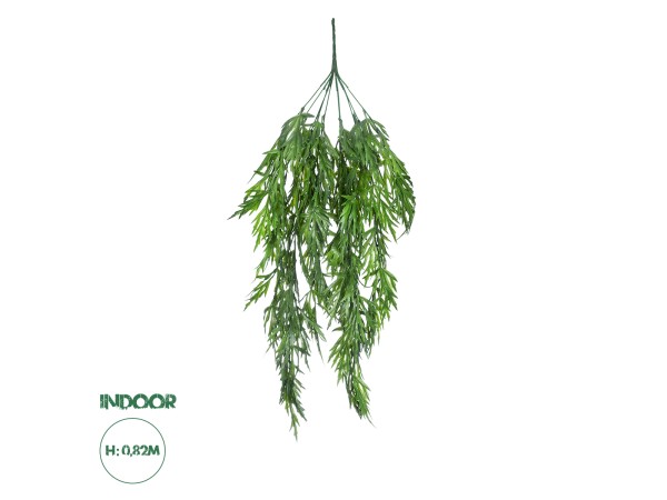 GloboStar® Artificial Garden  CARAWAY HANGING BRANCH 20617 Τεχνητό Κρεμαστό Διακοσμητικό Κρεμαστό κλαδί Κυμινο  Y80cm Σετ 2 τεμαχίων
