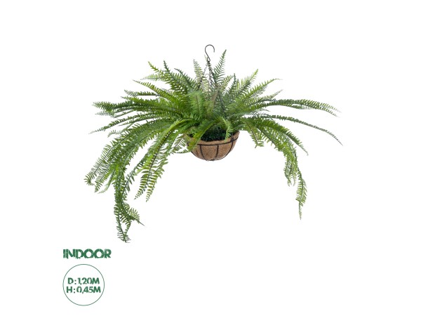 GloboStar® Artificial Garden FERN HANGING PLANT 20624 Τεχνητό Κρεμαστό Διακοσμητικό Φυτό Φτέρης Y45cm GloboStar® Artificial Garden FERN HANGING PLANT 20624 Τεχνητό Κρεμαστό Διακοσμητικό Φυτό Φτέρης Y45cm