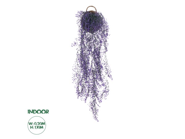 GloboStar® Artificial Garden GOLDEN BELL WILLOW 3 HANGING PLANT 20631 Κρεμαστό Τεχνητό Διακοσμητικό Φυτό Ιτίας  Y110cm