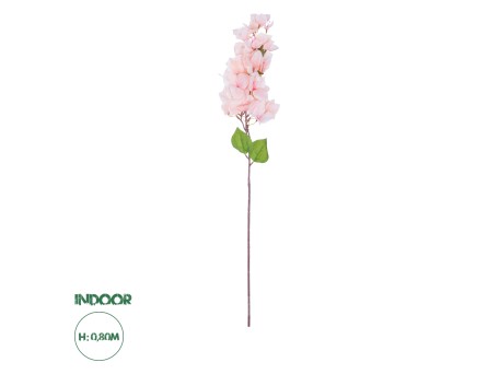 GloboStar® Artificial Garden BOUGAUVILLEA BRANCH 20660 Τεχνητό Διακοσμητικό Κλαδί Μπουκανβίλιας Ροζ - Πορτοκαλί Y80cm