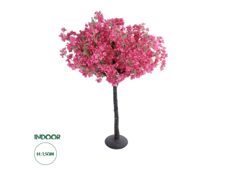 GloboStar® Artificial Garden BOUGAUVILLEA 20669 Τεχνητό Διακοσμητικό Δέντρο με Ανθη Μπουκανβίλιας Φουξ Υ150cm