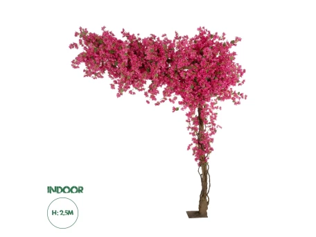 GloboStar® Artificial Garden BOUGAINVILLEA BLOSSOM 20672 Τεχνητό Διακοσμητικό Δέντρο Άνθος Μπουκαμβίλιας Μ230 x Π100 x Υ250cm
