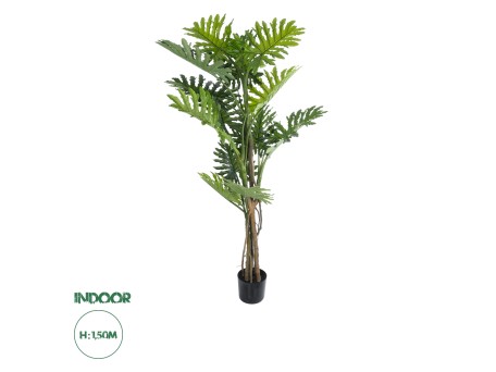 GloboStar® Artificial Garden PHILODENDRON 20684 Τεχνητό Διακοσμητικό Φυτό Φυλλόδενδρο Υ150cm