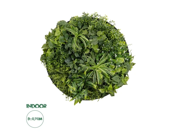 GloboStar® Artificial Garden VARIOUS PLANTS ROUND WALL DISC 20689 Τεχνητό Διακοσμητικό Στρογγυλό Πάνελ Φυλλωσιάς - Κάθετος Κήπος Μιξ Μ70 x Π70 x Υ15cm GloboStar® Artificial Garden VARIOUS PLANTS ROUND WALL DISC 20689 Τεχνητό Διακοσμητικό Στρογγυλό Πάνελ Φυλλωσιάς - Κάθετος Κήπος Μιξ Μ70 x Π70 x Υ15cm
