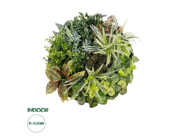 GloboStar® Artificial Garden VARIOUS PLANTS ROUND WALL DISC 20691 Τεχνητό Διακοσμητικό Στρογγυλό Πάνελ Φυλλωσιάς - Κάθετος Κήπος Μιξ Μ60 x Π60 x Υ20cm GloboStar® Artificial Garden VARIOUS PLANTS ROUND WALL DISC 20691 Τεχνητό Διακοσμητικό Στρογγυλό Πάνελ Φυλλωσιάς - Κάθετος Κήπος Μιξ Μ60 x Π60 x Υ20cm