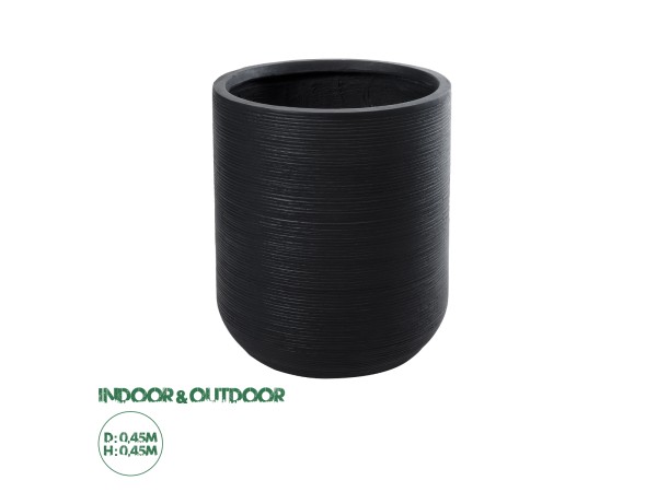 GloboStar® Artificial Garden DAMASCUS 20694 Διακοσμητικό Πολυεστερικό Τσιμεντένιο Κασπώ Γλάστρα - Flower Pot Μαύρο Φ45 x Υ45cm GloboStar® Artificial Garden DAMASCUS 20694 Διακοσμητικό Πολυεστερικό Τσιμεντένιο Κασπώ Γλάστρα - Flower Pot Μαύρο Φ45 x Υ45cm