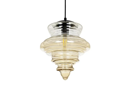 GLOBOSTAR® CORTE 206-0029 Μοντέρνο Κρεμαστό Φωτιστικό Οροφής με Ντουί 1 x E27 AC 220-240V IP20 - Mελί - Μ25 x Π25 x Υ30cm