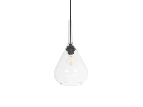 GLOBOSTAR® BALU 206-0043 Μοντέρνο Κρεμαστό Φωτιστικό Οροφής με Ντουί 1 x E27 AC 220-240V IP20 - Διάφανο - Μ20 x Π20 x Υ42cm