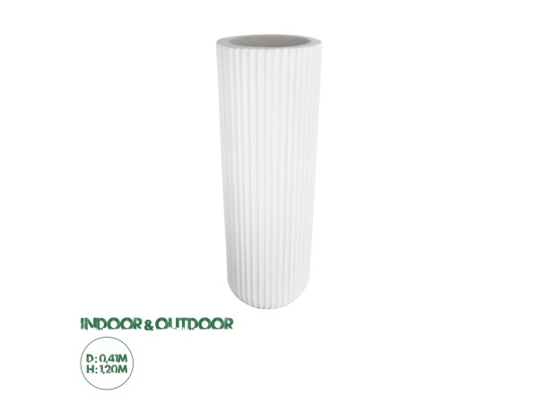 GloboStar® Artificial Garden MARSALA 20735 Επιδαπέδιο Πολυεστερικό Τσιμεντένιο Κασπώ Γλάστρα - Flower Pot Λευκό Φ41 x Υ120cm GloboStar® Artificial Garden MARSALA 20735 Επιδαπέδιο Πολυεστερικό Τσιμεντένιο Κασπώ Γλάστρα - Flower Pot Λευκό Φ41 x Υ120cm