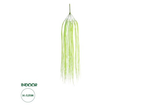 GloboStar® Artificial Garden HANGING GRASS 20813 Τεχνητό Διακοσμητικό Κρεμαστό Φυτό Grass Μ18 x Π4 x Υ81cm