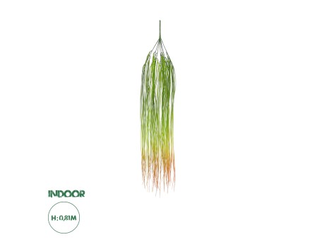 GloboStar® Artificial Garden HANGING GRASS 20815 Τεχνητό Διακοσμητικό Κρεμαστό Φυτό Grass Μ18 x Π4 x Υ81cm