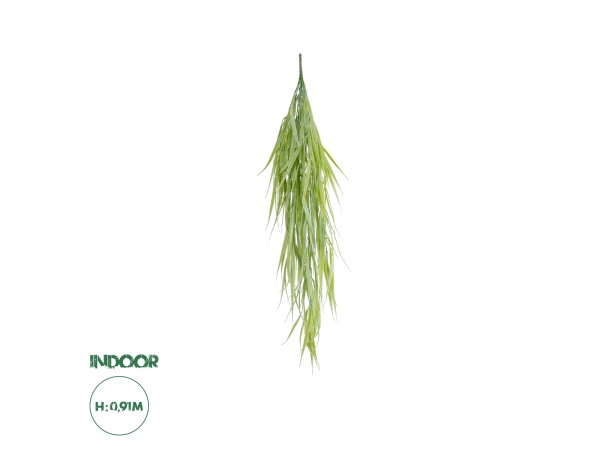 GloboStar® Artificial Garden HANGING CORN GRASS  20827 Τεχνητό Διακοσμητικό Κρεμαστό κλαδί Καλαμπόκι Μ23 x Π10 x Υ91cm