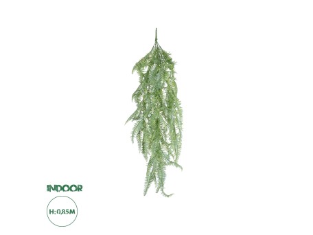 GloboStar® Artificial Garden HANGING FERN BRANCH  20835 Τεχνητό Διακοσμητικό Κρεμαστό κλαδί Φτέρης Μ30 x Π8 x Υ87cm