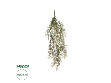 GloboStar® Artificial Garden HANGING FOENICULUM 20848 Τεχνητό Διακοσμητικό Κρεμαστό Φυτό Φοινίκουλο Μ30 x Π12 x Υ88cm