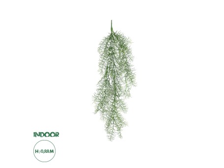 GloboStar® Artificial Garden HANGING FOENICULUM 20849 Τεχνητό Διακοσμητικό Κρεμαστό Φυτό Φοινίκουλο Μ30 x Π12 x Υ88cm