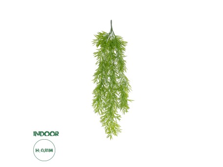 GloboStar® Artificial Garden HANGING BARLEY 20857 Τεχνητό Διακοσμητικό Κρεμαστό Φυτό Κριθάρι Μ26 x Π15 x Υ81cm