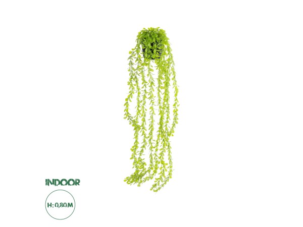 GloboStar® Artificial Garden HANGING MYRTLE 20881 - Τεχνητό Κρεμαστό Διακοσμητικό Φυτό Μυρτιά Φ21 x Y80cm